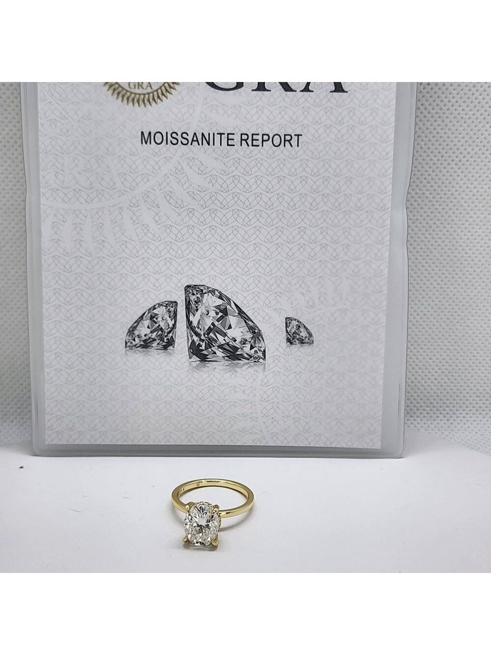 Brand New Sterling Silver 925 Moissanite Ring - Picture 4 of 13